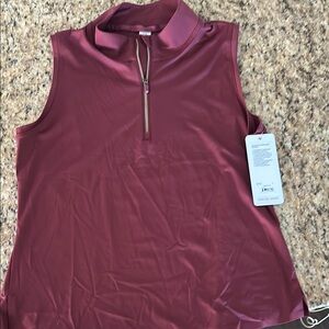Rhone Sleeveless Zip Mock L New with tag